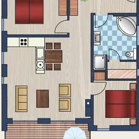 49 1 S Waterkant Apartmán *